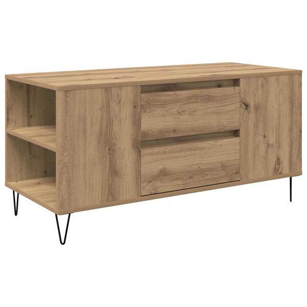 vidaXL Coffee Table Artisan Oak 102 x 44.5 x 50 cm Engineered Wood
