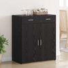 vidaXL Storage Cabinet Black oak 80 x 42.5 x 93.5 cm Engineered wood