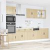 vidaXL 7 Piece Kitchen Cabinet Set Lucca Sonoma Oak Engineered Wood