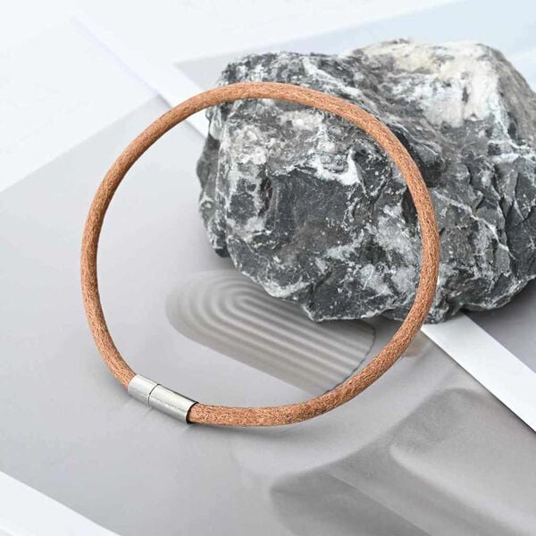 vidaXL Leather Cord Brown &Oslash;5 mm x 50 m Leather