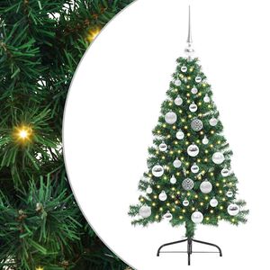 vidaXL Artificial Pre-lit Christmas Tree Green 120 cm PVC