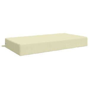 vidaXL Seat Cushion SOEST 100% Polyester Cream 120 x 80 x 15 cm
