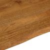vidaXL Table Top 110x80x2.5 cm Live Edge Solid Wood Mango