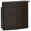 vidaXL Bar Table | Brown | PE rattan | Medium | Durable | Bar Table