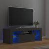 vidaXL TV Cabinet with LED Lights Grey 120x35x40 cm