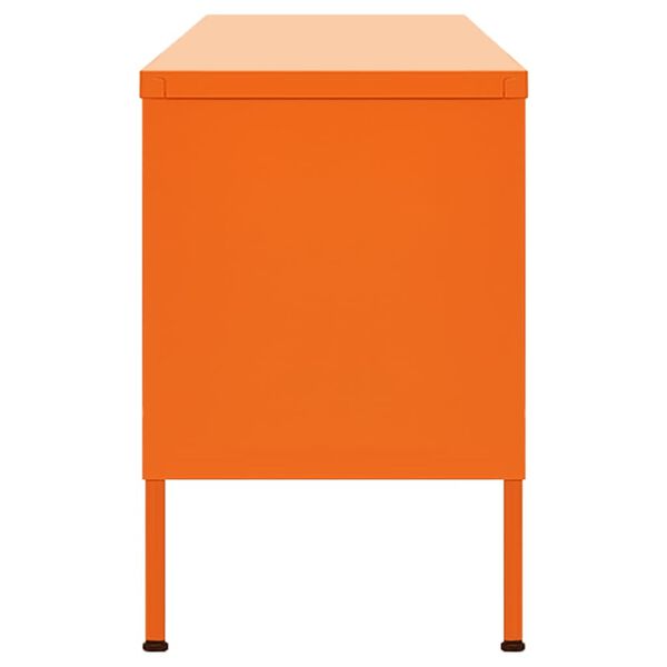 vidaXL TV Cabinet Orange 105x35x50 cm Steel