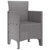 vidaXL Garden Chair 4 pcs Light grey 53 x 49 x 85 cm PP