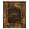 vidaXL Cat House Smoked Oak 53 x 52 x 62 cm Engineered Wood
