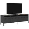 vidaXL TV Cabinet Black 135x39x43.5 cm Cold-rolled Steel