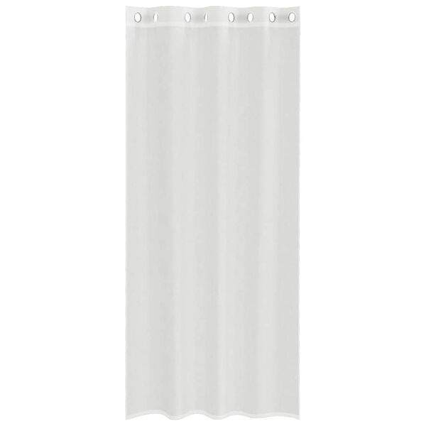 vidaXL Voile Curtains with Grommets 2 pcs White