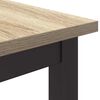 vidaXL Table Sonoma Oak 100 x 50 x 76.5 cm Engineered Wood and Steel