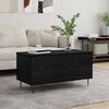 vidaXL Coffee Table Black oak 90 x 44.5 x 45 cm Engineered wood