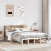 vidaXL Bookcase Bed without Mattress 135x190 cm Double Solid Wood