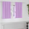 vidaXL Blackout Curtains with Rings 2 pcs Purple 140 x 140 cm