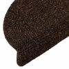vidaXL Stair Mats Self-adhesive 30 pcs 56x17x3 cm Brown Half Round
