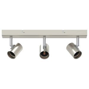 vidaXL Ceiling Spotlight Nickel 38 x 6.5 x 11.5 cm Metal