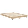 vidaXL Bed Frame without Mattress Sonoma Oak 140x190 cm Engineered Wood