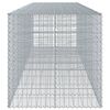 vidaXL Gabion Basket with Cover 450x100x100 cm Galvanised Iron