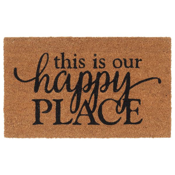 vidaXL Door Mat Natural 45x75 cm Tufted Coir