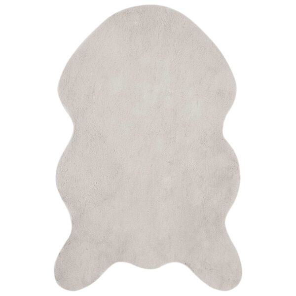vidaXL Faux Rabbit Fur Rug Olite Beige 60 x 90 cm Polyester