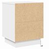 vidaXL Bedside Cabinet 2 pcs White 39 x 34.5 x 50 cm Engineered wood