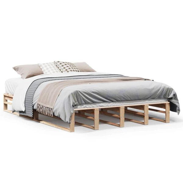 vidaXL Bed Frame without Mattress 120x200 cm Solid Wood Pine