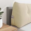 vidaXL Back Pillow Cream 160 x 24 x 50 cm Fabric