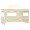 vidaXL Party Tent Folding Cream 291 x 431 x 315 cm Oxford Fabric
