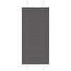 vidaXL Pleated Blind Black 55x100 cm Fabric Width 54.4 cm Polyester