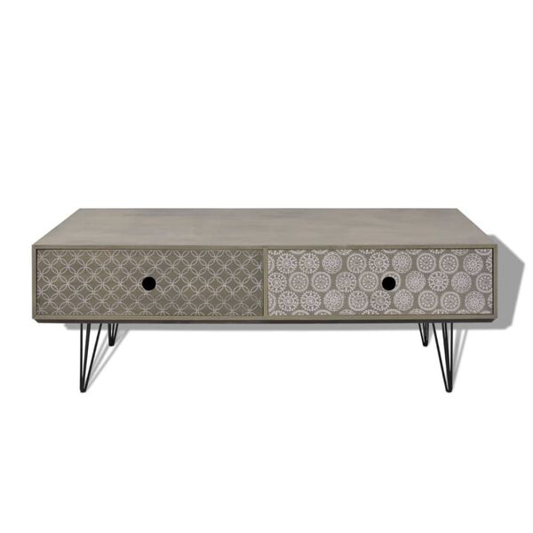 vidaXL Coffee Table 100x60x35 cm Grey