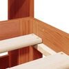 vidaXL Bookcase Bed without Mattress Wax Brown 140x190cm Solid Wood Pine