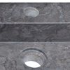 vidaXL Sink Black 58x39x10 cm Marble