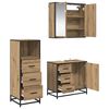 vidaXL Bathroom Furniture Set 3 pcs Artisan Oak Engineered Wood