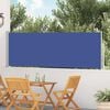 vidaXL Patio Retractable Side Awning 100x500 cm Blue