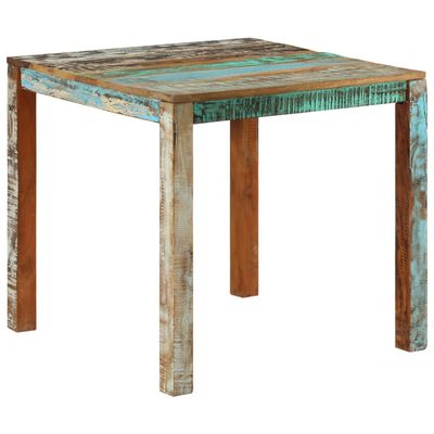 vidaXL Dining Table 82x80x76 cm Solid Reclaimed Wood