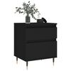 vidaXL Bedside Cabinets 2 pcs Black 40x35x50 cm Engineered Wood