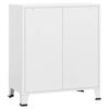 vidaXL Industrial Drawer Cabinet White 78x40x93 cm Metal