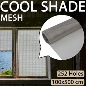 vidaXL Mesh Screen Stainless Steel 100x500 cm Silver