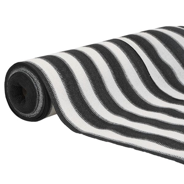 vidaXL Privacy Net Anthracite and White 1.5x25 m HDPE 75 g/m&sup2;