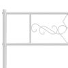vidaXL Metal Bed Frame without Mattress with Headboard White 120x190cm