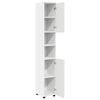 vidaXL Bathroom Cabinet White 30 x 35 x 192 cm Engineered wood & Metal