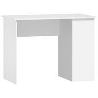 vidaXL Desk White 100x55x75 Engineered Wood