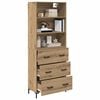 vidaXL Highboard Artisan Oak 69.5 x 34 x 180 cm Engineered Wood