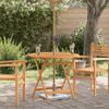 vidaXL Folding Garden Table &Oslash;90x75 cm Solid Eucalyptus Wood