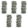 vidaXL Willow Trellis Fences 5 pcs with Artificial Leaves 180x30 cm