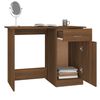vidaXL Desk Brown Oak 100x50x76 cm Engineered Wood