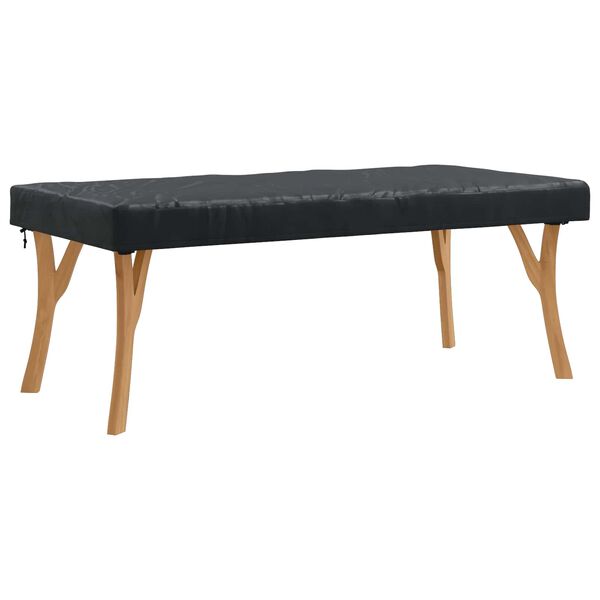 vidaXL Table Cover Plain Black 82 x 182 x 15 cm Fabric