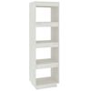 vidaXL Book Cabinet/Room Divider White 40x35x135 cm Solid Pinewood