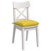 vidaXL Seat Cushions 2 pcs Light Yellow 40 x 40 x 6 cm Fabric
