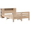 vidaXL Bed Frame without Mattress 150x200 cm King Size Solid Wood Pine